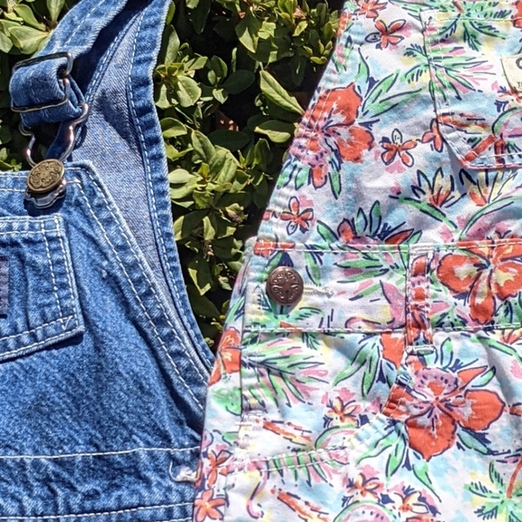 OshKosh B'gosh bibs 12 month shortalls - Picture 2 of 7